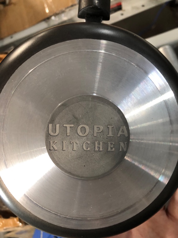 Photo 5 of [New] Utopia Kitchen Nonstick Saucepan Set - 1 Quart and 2 Quart Sauce Pan Set  (Grey-Black)