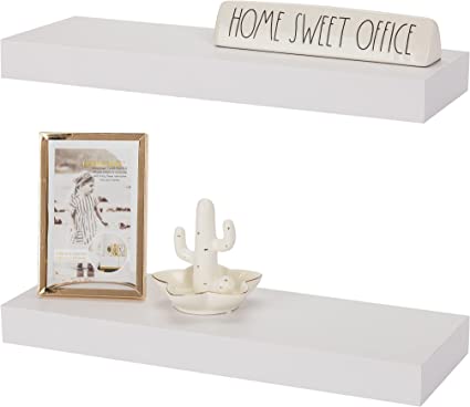 Photo 1 of [Factory Sealed] Floating Shelf Set — Rustic Engineered  - White