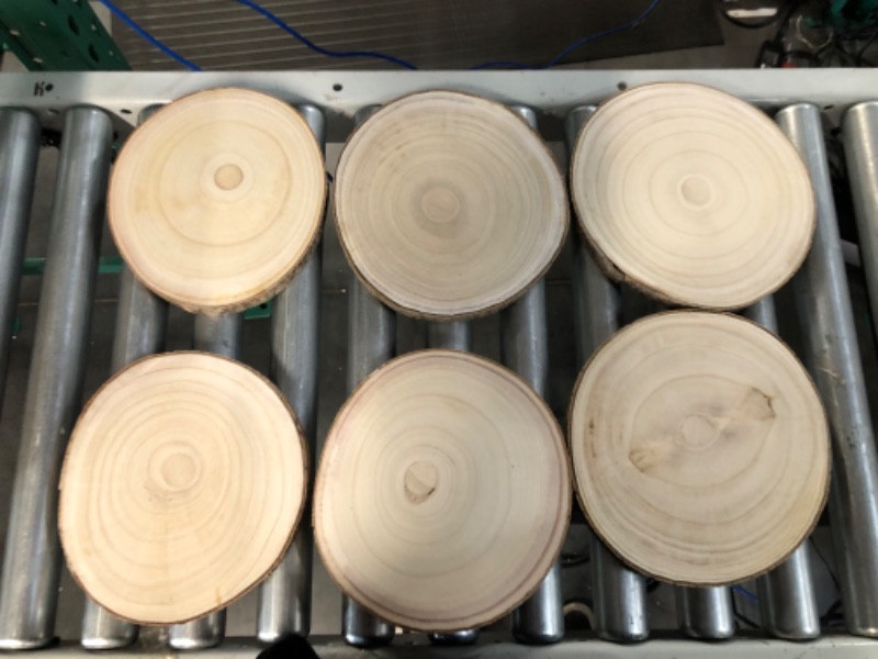 Photo 2 of [Brand New] Pllieay 5Pcs 7-10 Inch Round Wood Slices