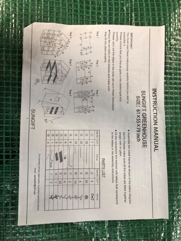 Photo 8 of [Brand New] Mini Walk-in Greenhouse for Outdoors, 3 Tiers 8 Shelves, 57x61x80 Inch 