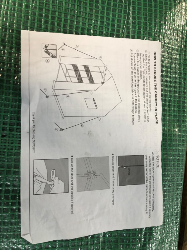 Photo 7 of [Brand New] Mini Walk-in Greenhouse for Outdoors, 3 Tiers 8 Shelves, 57x61x80 Inch 