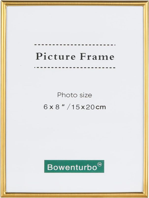 Photo 1 of [Brand New]  6x8 Metal Picture Frame Vertical or Horizontal - Gold