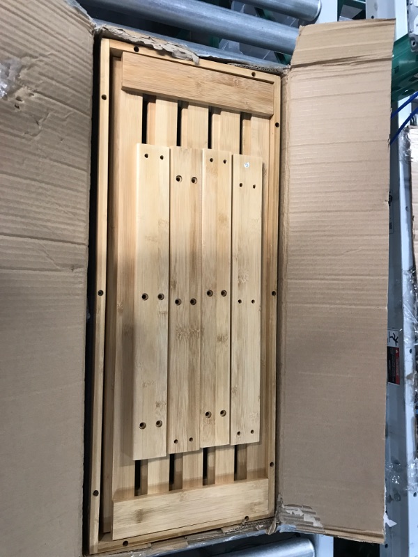 Photo 1 of [Like New] Domax Shoe Rack Bench for Entryway - Bench with Shoe Storage - 3 Tier Bamboo