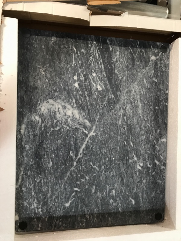 Photo 4 of [Brand New] Diflart Natural Black Marble Pastry and Cutting Board - 1 Pcs 16x20 inch Ocean Gray