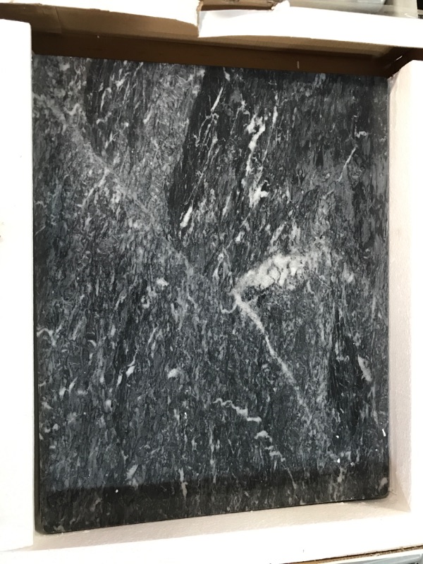 Photo 3 of [Brand New] Diflart Natural Black Marble Pastry and Cutting Board - 1 Pcs 16x20 inch Ocean Gray