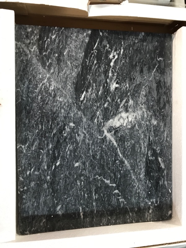 Photo 2 of [Brand New] Diflart Natural Black Marble Pastry and Cutting Board - 1 Pcs 16x20 inch Ocean Gray
