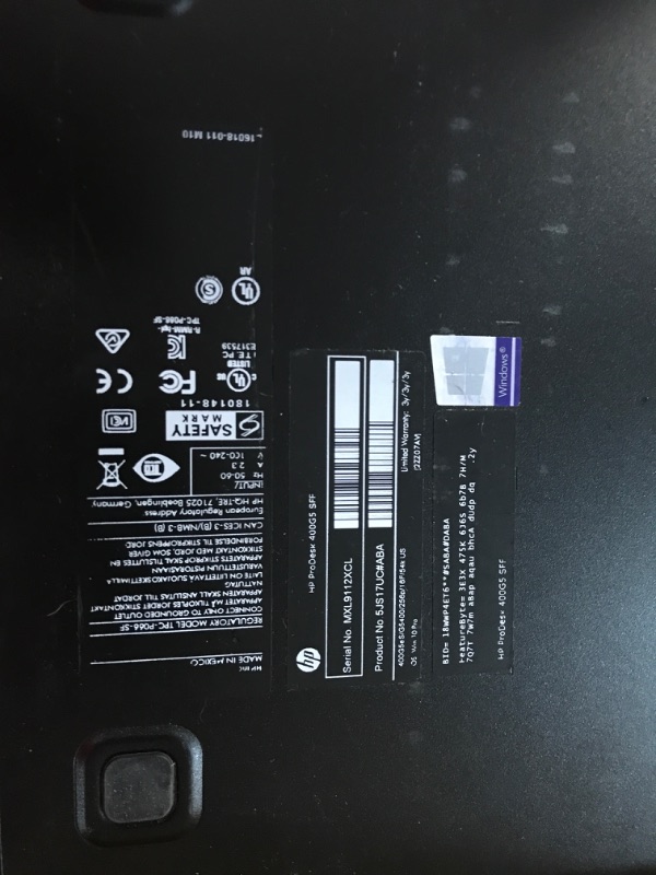 Photo 5 of [See Notes] HP ProDesk 400 G5 SFF High Performance Business Desktop Computer, Intel Six Core i5-8500
