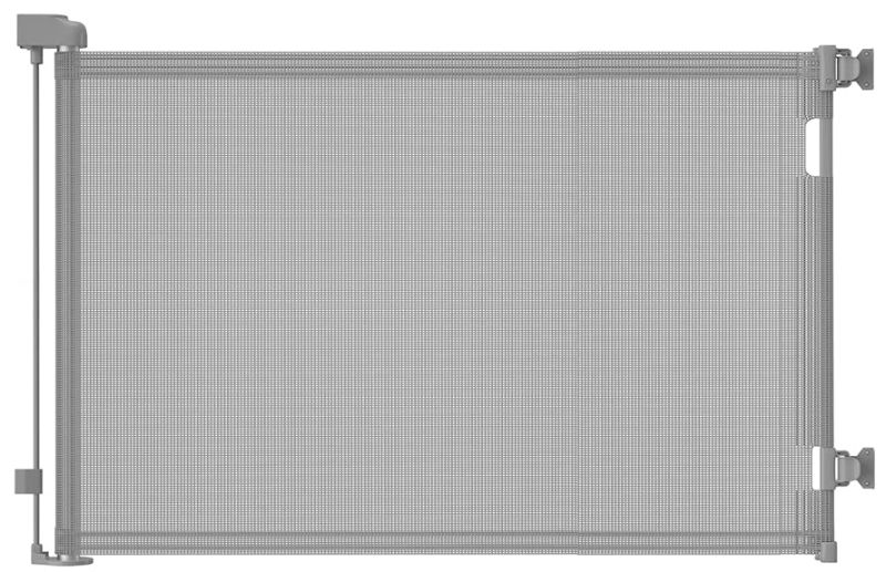 Photo 1 of [Used] Retractable Baby Gate, Mesh Baby Gate or Mesh Dog Gate, (33"x55",Gray)
