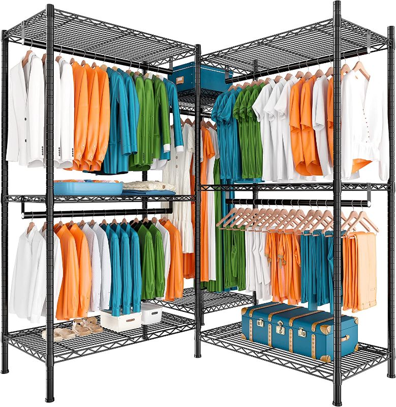 Photo 1 of [See Photos] Heavy Duty Clothes Rack