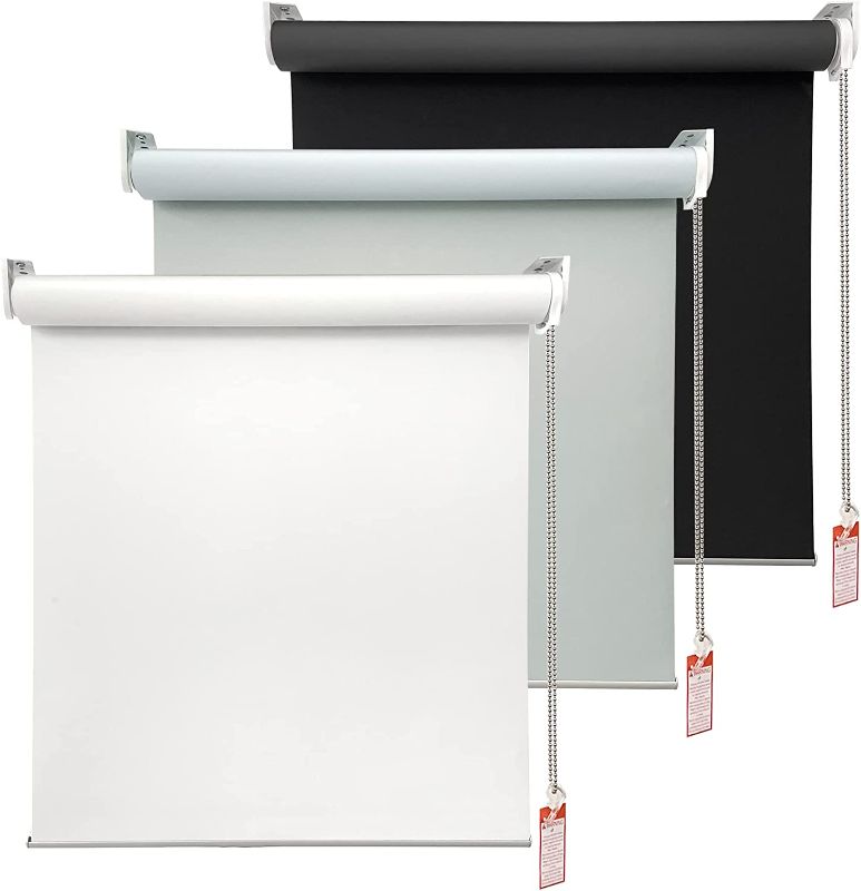 Photo 2 of *STOCK PHOTO FOR REFERENCE ONLY* Shade Su , Window Blinds roll up and Down Blinds for Home and Office black 