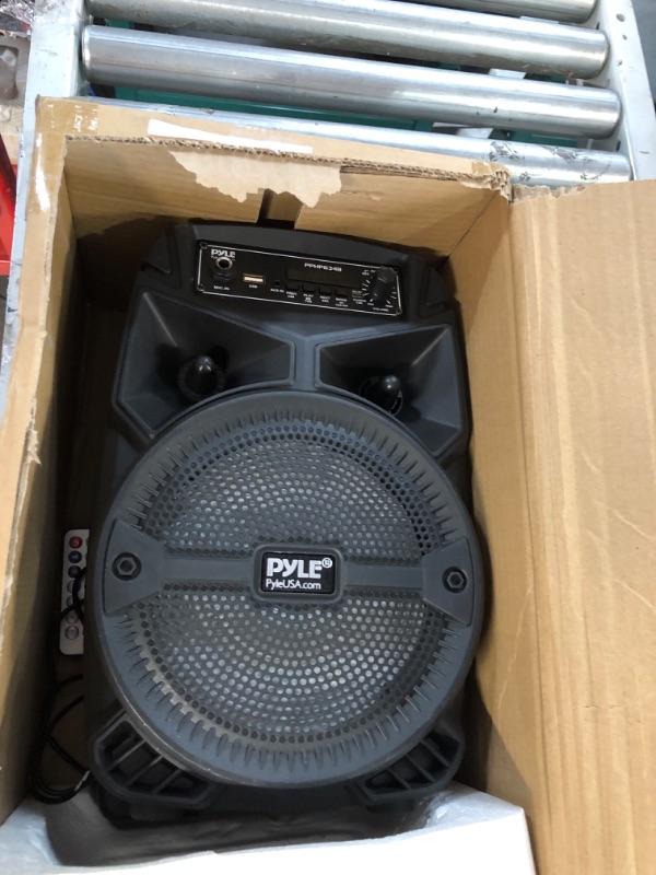 Photo 3 of Pyle Portable Bluetooth PA Speaker System - 240W Remote PPHP634B & -Pro Includes 15ft XLR Cable to 1/4'' Audio Connection, Connector, Black, 10.10in. x 5.00in. x 3.30in. (PDMIC58) Speaker System 240W + 15ft XLR Cable