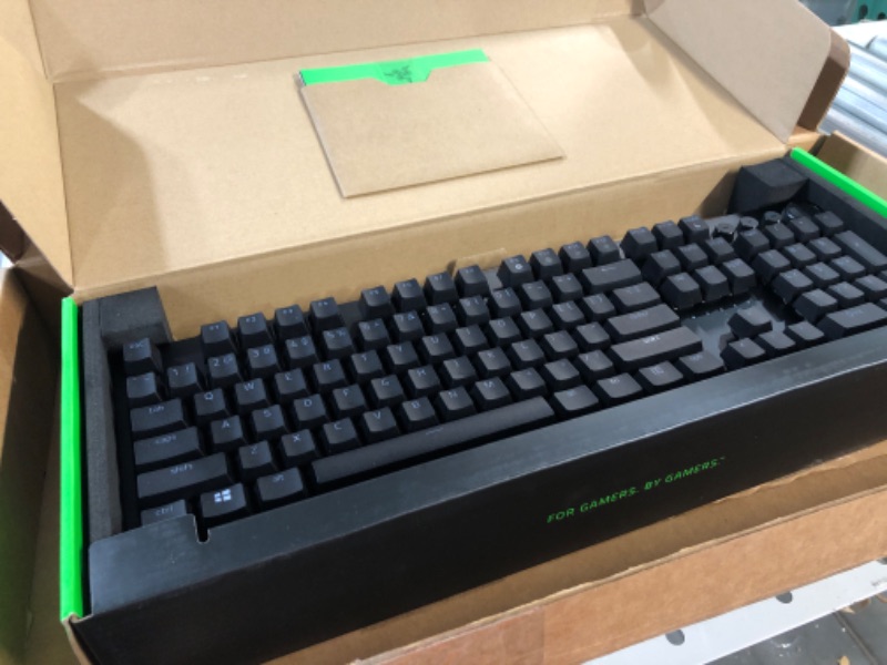 Photo 4 of Razer Huntsman V2 Analog Gaming Keyboard: Razer Analog Optical Switches - Chroma RGB Lighting - Magnetic Plush Wrist Rest - Dedicated Media Keys & Dial - Classic Black