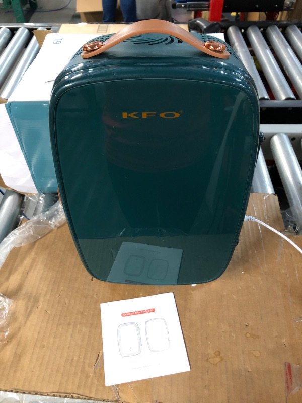 Photo 3 of [USED] KFO Mini Beauty Refrigerator Skincare Fridge 6L  Dark Green
