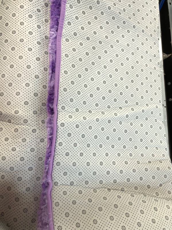 Photo 3 of [USED[] Goolela Faux Fur Rug ~5x7 Area Rug Rectangle Purple