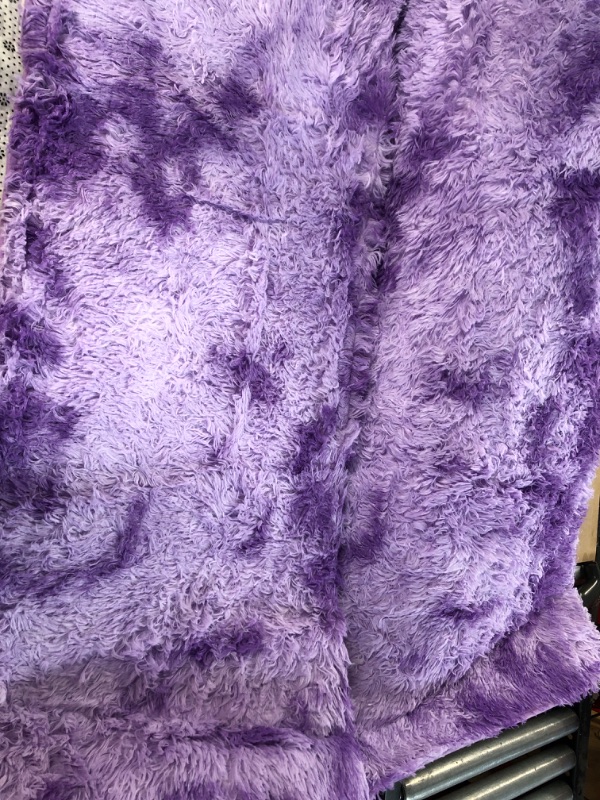 Photo 2 of [USED[] Goolela Faux Fur Rug ~5x7 Area Rug Rectangle Purple
