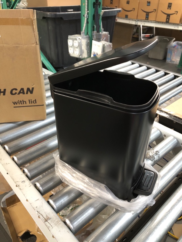 Photo 2 of [USED] Cesun Small Bathroom Trash Can with Lid Soft Close, Step Pedal, 6 Liter / 1.6 Gallon 