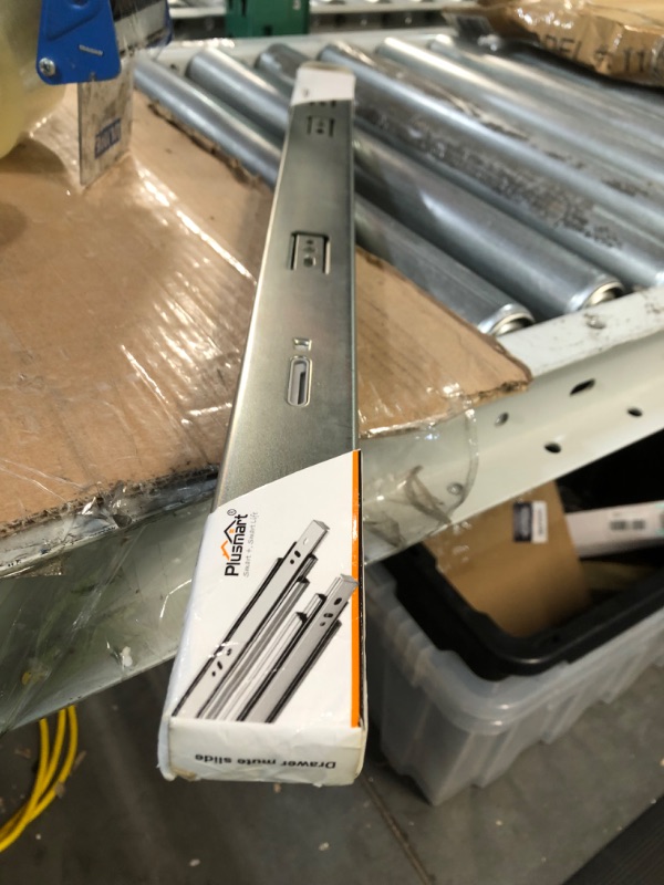 Photo 1 of 22 Inch Drawer Slides, Plusmart Soft Close Drawer Slide Glides Ball Bearing Full Extensin Cabinet Slides, 3 Folds, 150LB, 1 Pair 22'' Drawer Slides 1 Pair