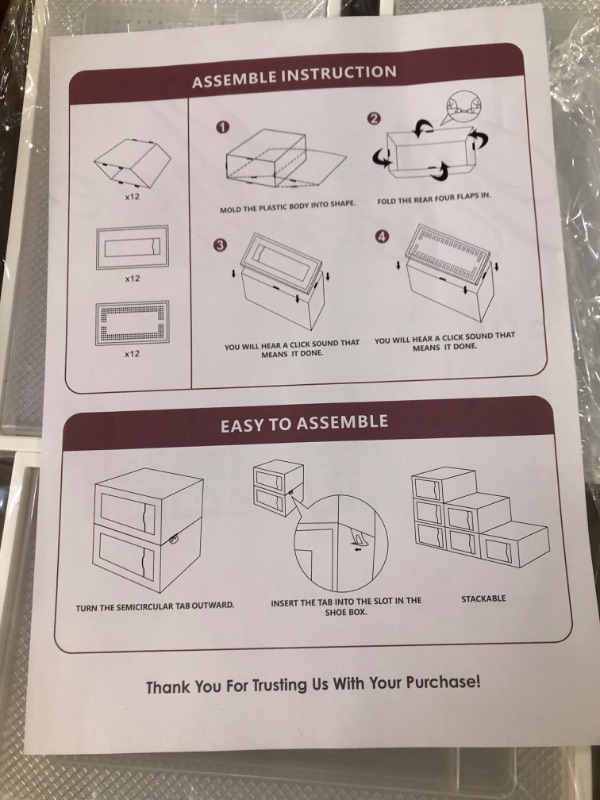 Photo 3 of [USED] SEESPRING 12 Pack Shoe Storage Box