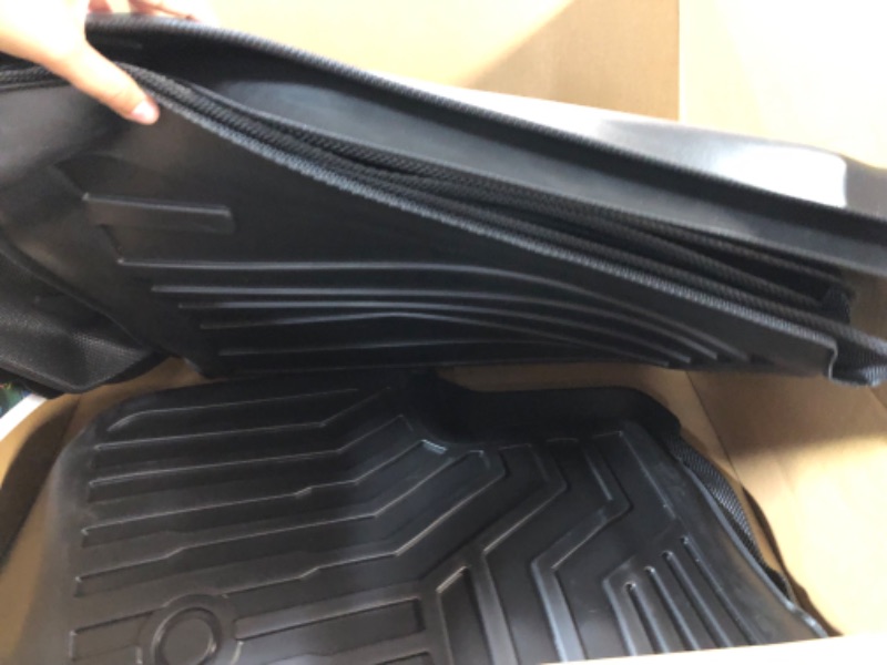 Photo 5 of (6 Pack) Tesla Model Y Floor Mats 2023 2022 2021 2020 3D Full Cover Front Rear Trunk Mats Custom 