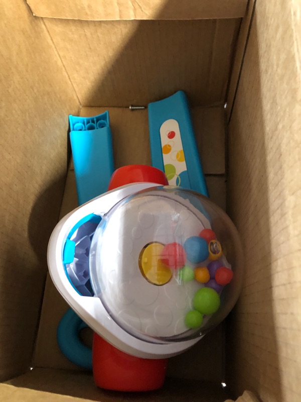 Photo 2 of ?Fisher-Price Corn Popper Baby Toy, Toddler Push Toy with Ball-Popping Action for 1 Year Old and Up, 2-Piece Assembly, Blue?