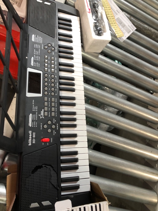 Photo 4 of **DAMAGED**61 Keys Keyboard Piano, Electronic Digital Piano with Built-In two Speaker Microphone- Black