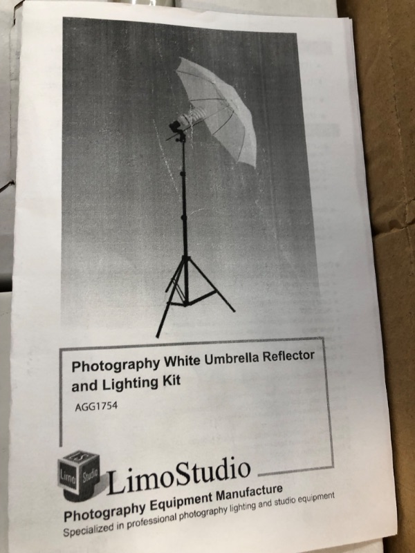 Photo 4 of LimoStudio 700W Output Lighting Complete Kit / 6 x 9 ft. Black Photo Backdrop with String Holder Bundle