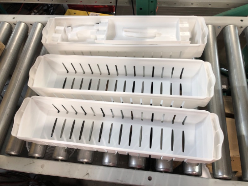 Photo 1 of Lavish Home Slim Slide Out White Kitchen Cart