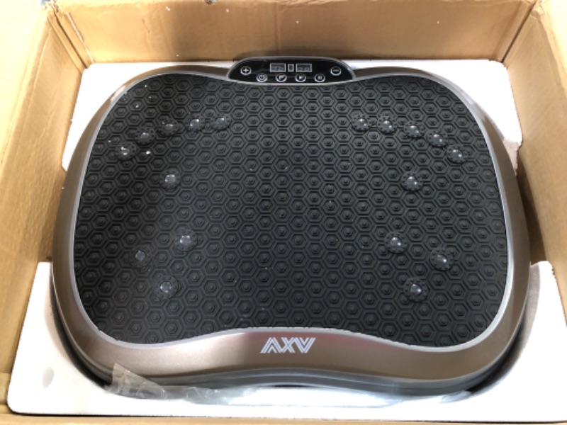 Photo 2 of *UNTESTED* AXV Vibration Plate Exercise Machine Whole Body Workout Vibrate - Grey