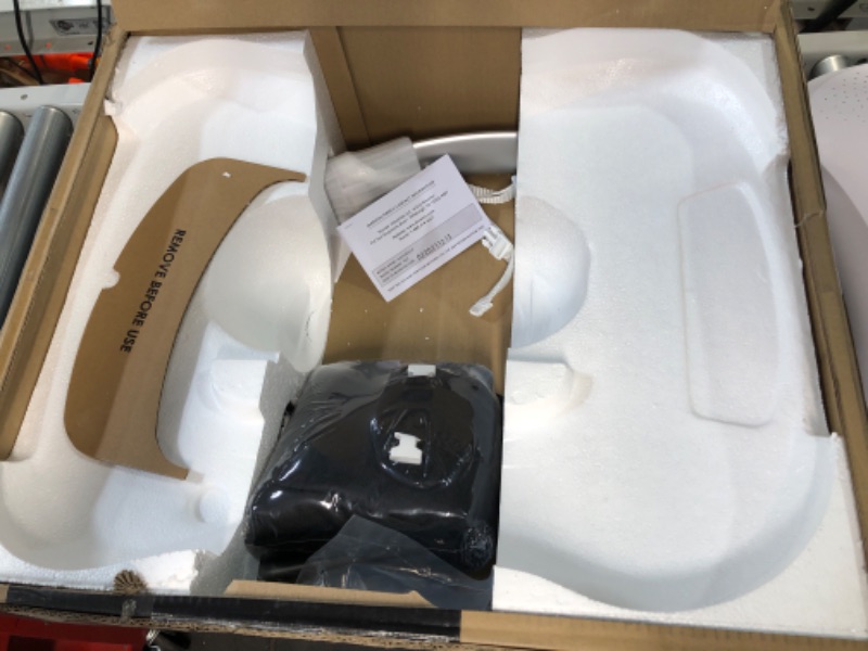 Photo 1 of *UNTESTED* 4 Multi-Motion Baby Swing + Safety Strap Fastener, Bluetooth Baby Swing with 5 Unique Motions, Nylon Fabric, Black