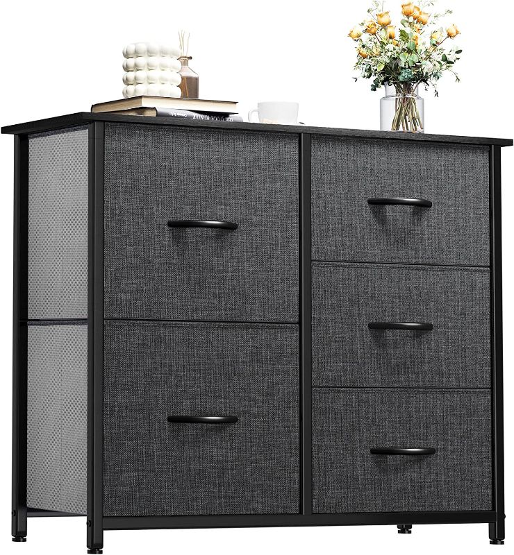 Photo 1 of  Fabric Dresser - Faux wood grain pattern