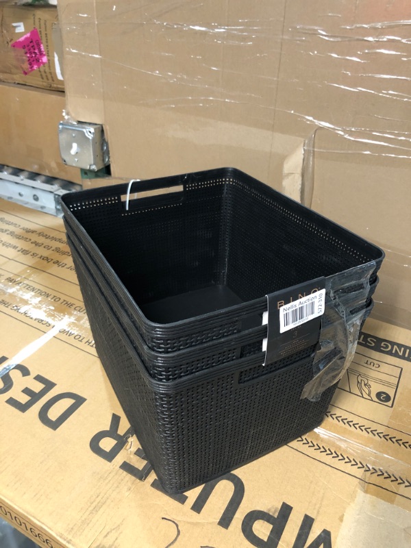 Photo 2 of (SEE NOTES) BINO | Plastic Storage Baskets with Lids, Large -  3 Pack