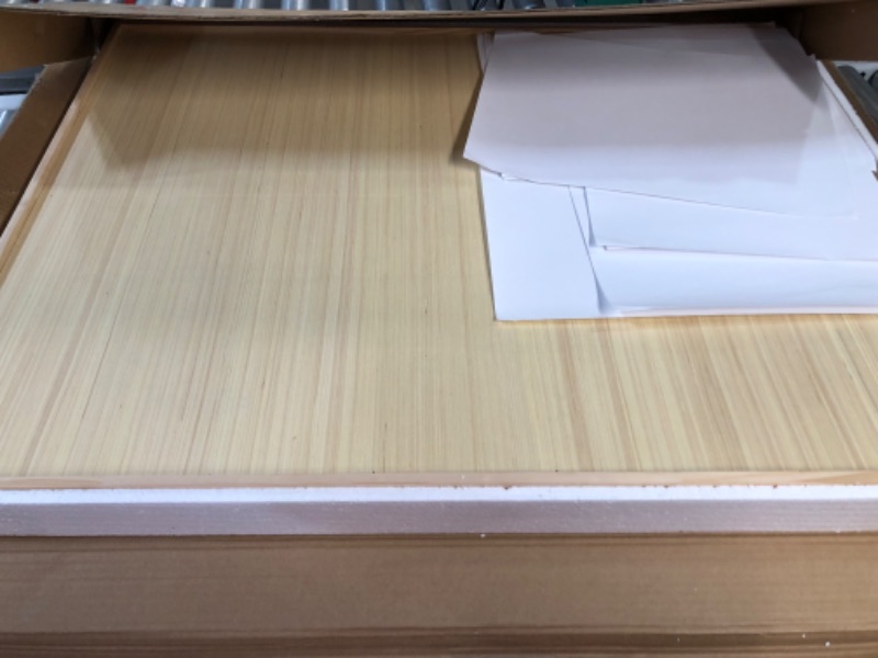 Photo 1 of 1500 Piece Puzzle Board, 34" x 26" Wooden Jigsaw Puzzle Table with Folding Legs and 4 Drawers, 1 Protective Cover, 10 Glue Sheet & 4 Hangers, 