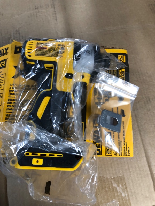 Photo 2 of *SEE NOTES DEWALT DCF887B 20V MAX XR Li-Ion Brushless 0.25" 3-Speed Impact Driver with DEWALT DCB230C 20V Battery Pack w/ 3.0 AH Battery & Charger