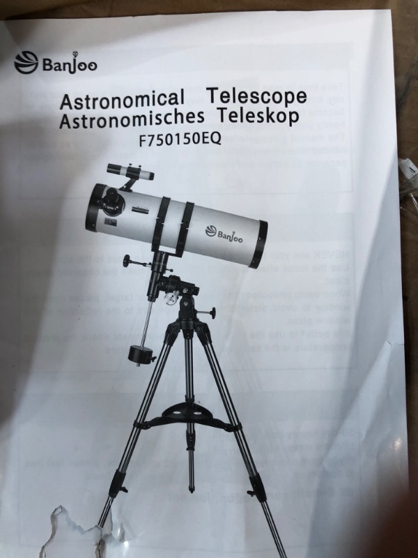 Photo 4 of 150EQ Telescope, 750mm Telescopes for Adults Astronomy with German Technology Equatorial