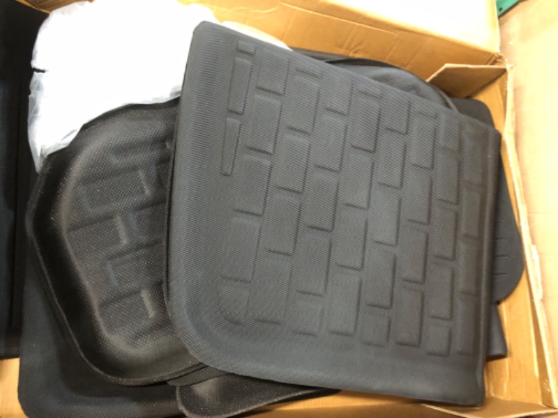 Photo 3 of BASENOR 8PCS Tesla Model Y Floor Mats 3D Full Set Interior Liners All-Weather Anti-Slip Waterproof Frunk & Rear Trunk Mat Accessories 