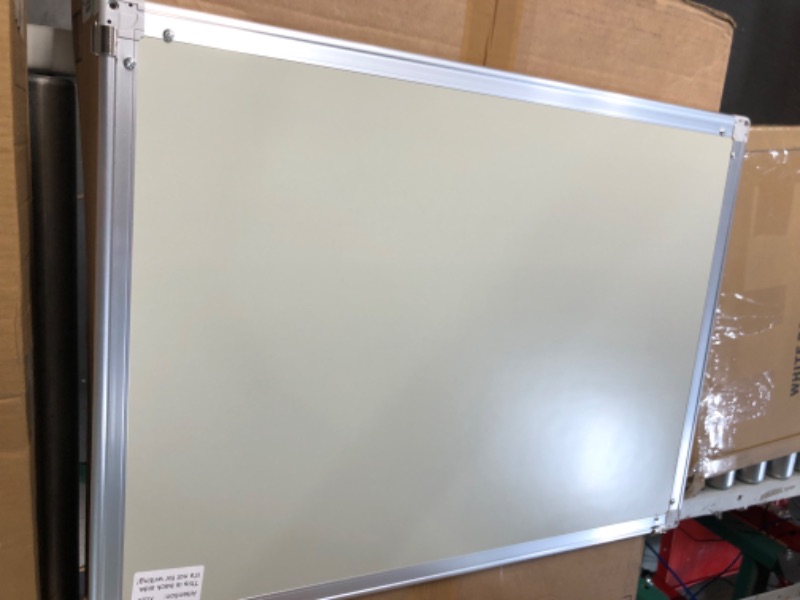 Photo 2 of Magnetic White Board for Wall 24 X 18 Inches, White Board Dry Erase Board Hanging Whiteboard with Aluminum Frame for Office Home 18x24 Inch