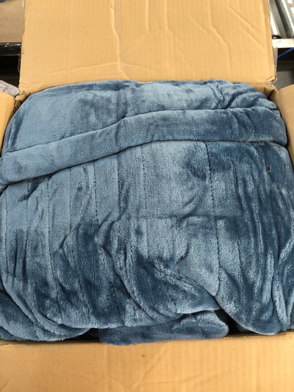 Photo 2 of  *USED* Beautyrest Plush Electric Blanket for Cold Weather, Fast Heating, Auto Shut Off, Virtually Zero EMF, Multi Heat Setting, UL Certified, Machine Washable, Grey King (90 inx100 in) King Grey