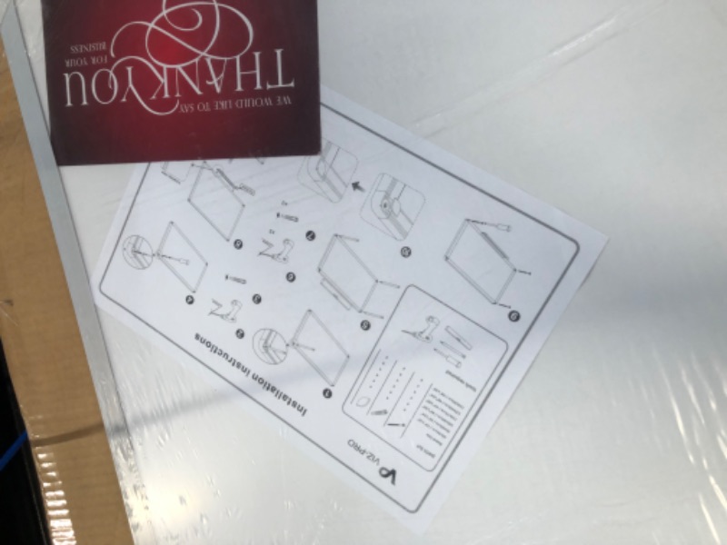 Photo 1 of VIZ-PRO Cork Notice Board, 48 X 36 Inches, Silver Aluminium Frame 