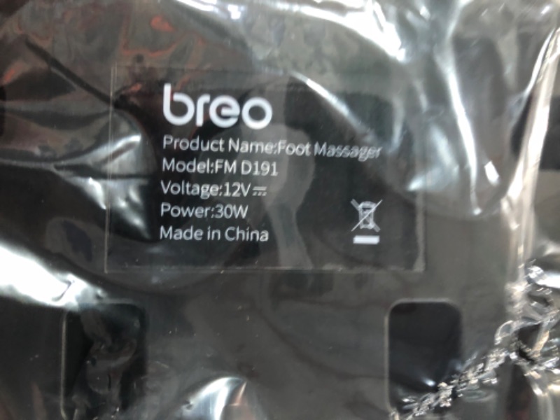 Photo 2 of *Unable to Test* Breo Foot Massager Machine with Heat, Fits Feet Up to Men Size 12 