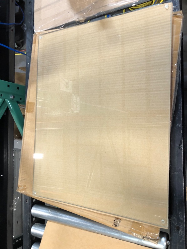 Photo 2 of 19" x 24" Tempered Glass Desk Mat to Protect Your Desk, Made with Sturdy Reinforced Glass