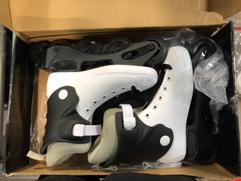 Photo 2 of [Like New] RollingBunny Inline Skates for Women Girls - Black / White US 7?W7-W7.5)