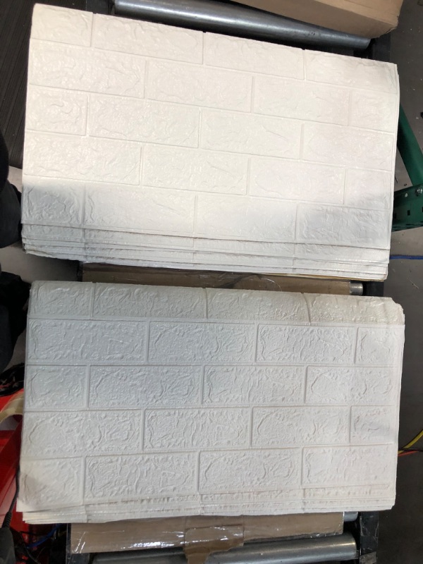 Photo 1 of [Minor Damage] MYOYAY 10Pcs 3D Wall Panels - Wall Decor Cover 57 Sq.Ft