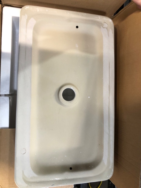 Photo 2 of [Brand New] Rectangular Vessel Sink For Bathroom - Fulorni 24"x14" - White