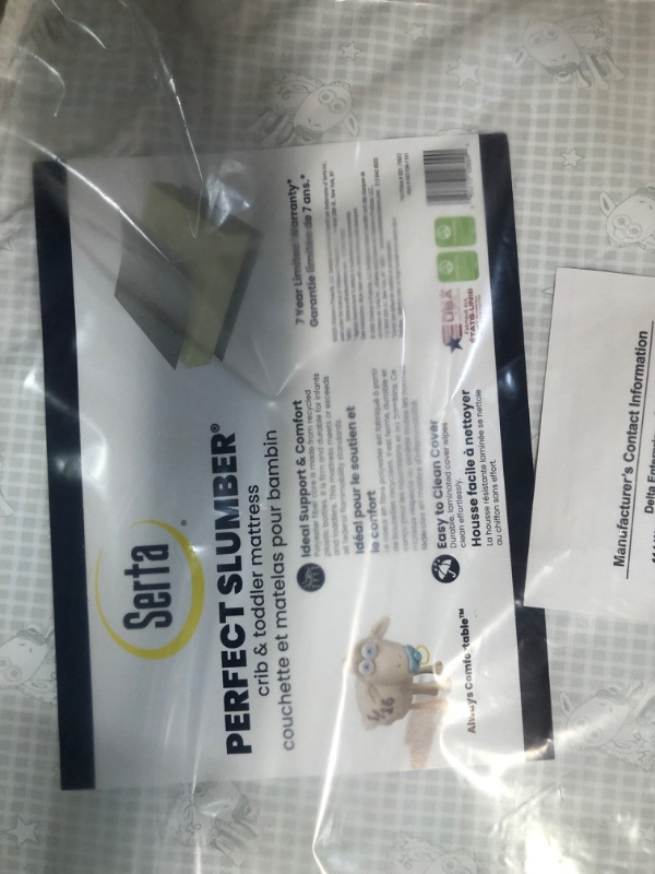 Photo 5 of [Factory Sealed] Serta Perfect Slumber Dual Sided Crib and Toddler Mattress 