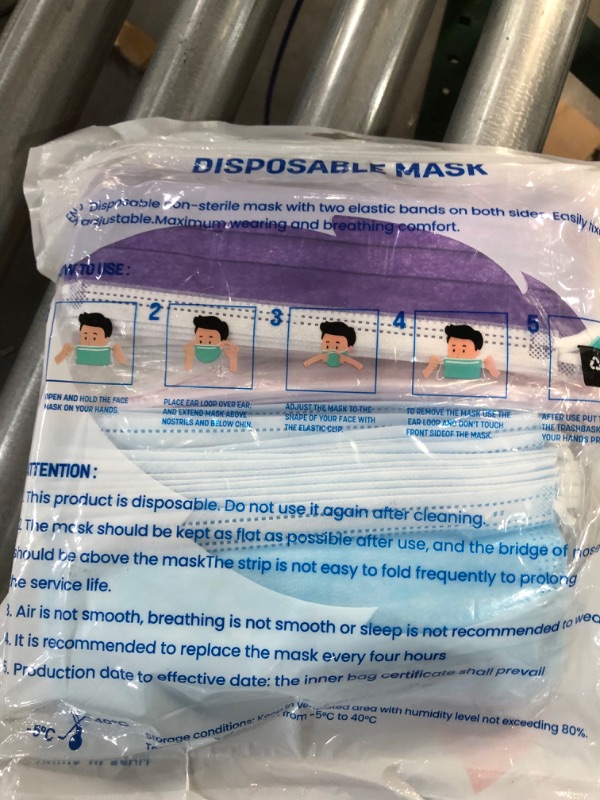 Photo 1 of 100 Count Disposable Masks