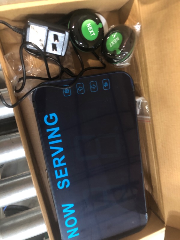 Photo 1 of Take A Number System Number Calling System with 2 digits Number display and Next Call Button KOQICALL O1-N+Q12 1+1