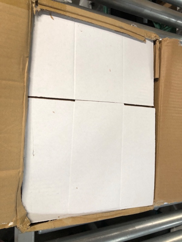 Photo 3 of Calenzana 8x6x4 Shipping Boxes Set of 25, White Corrugated Cardboard Box for Mailing Packing Gifts Small Business 8x6x4 25