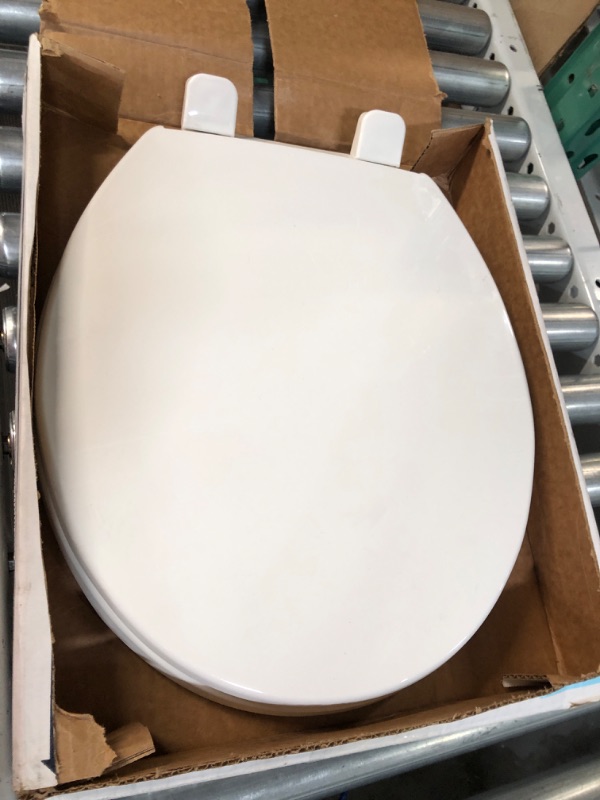 Photo 2 of 
Kohler K-20110-0 Brevia Elongated Toilet Seat with Grip-Tight Bumpers, Quiet-Close Seat, Quick-Attach Hardware, White