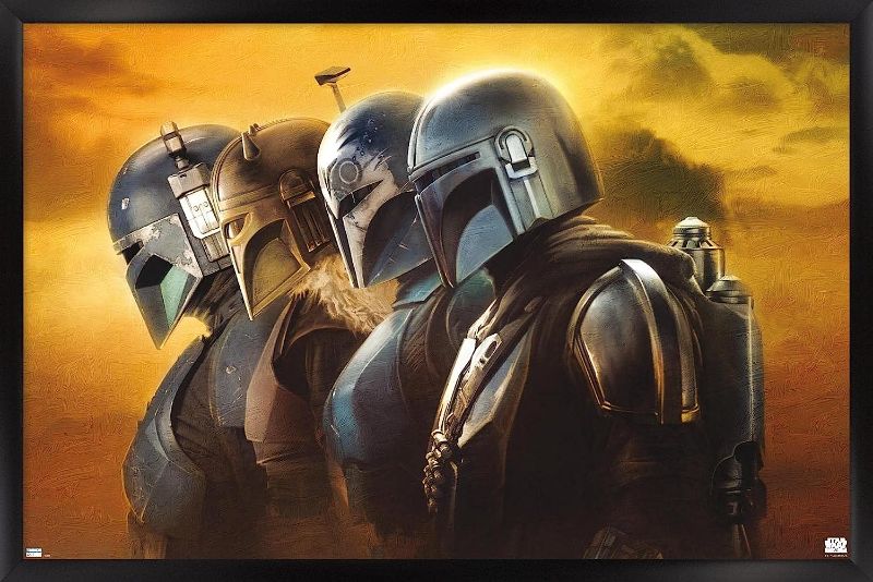 Photo 1 of 
Trends International Star Wars: The Mandalorian Season 3 - Helmets Wall Poster, 22.375" x 34", Black Framed Version