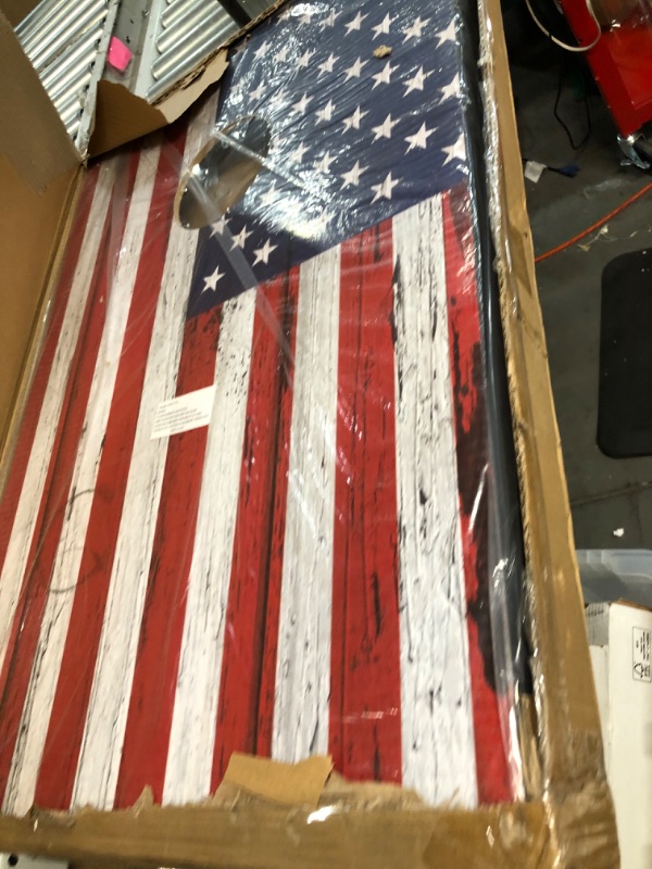 Photo 3 of BackYardGamesUSA American Flag Series - Premium Cornhole Boards w Cupholders and a Handle - Includes 2 Regulation 4' x 2' Cornhole Boards w Premium Birch Plywood and 8 Cornhole Bags Wooden Pannel Flag